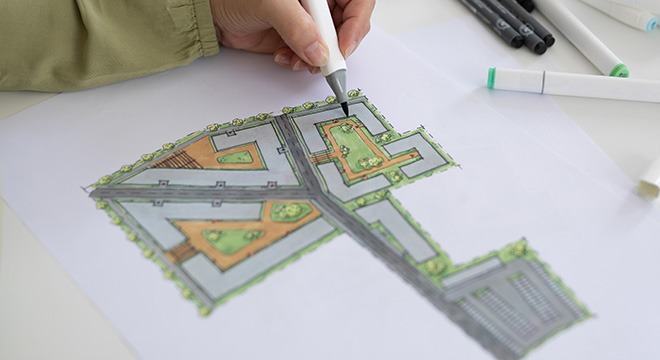 Werkstrukturplanung: Anordnung der Funktionsbereiche